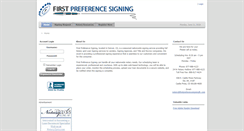 Desktop Screenshot of firstpreferencesigningllc.com